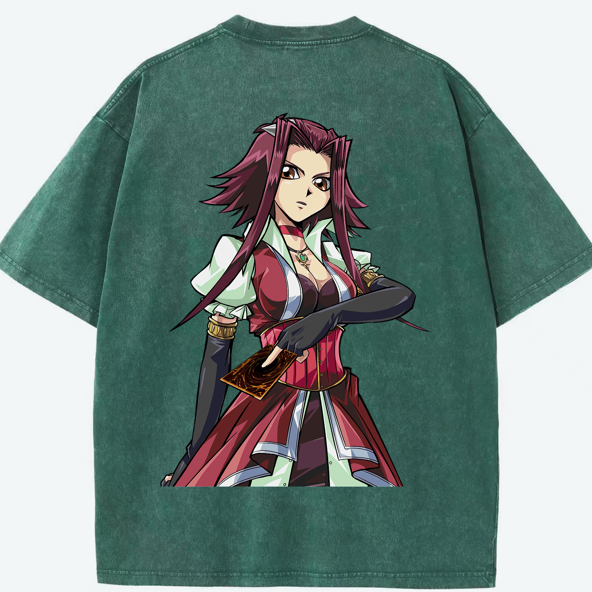 （画像用） 遊☆戯☆王 Yu-Gi-Oh! 綿100% ヴィンテージ風 半袖Tシャツ（背面プリント）
